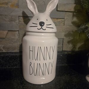 Rae Dunn White Hunny Bunny Jar